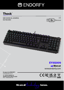 Bedienungsanleitung Endorfy EY5G009 Thock Tastatur