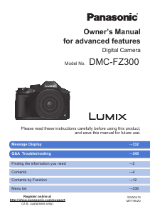 Handleiding Panasonic DMC-FZ300 Lumix Digitale camera