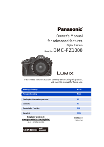 Manual Panasonic DMC-FZ1000 Lumix Digital Camera