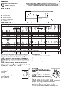Manual Indesit BDE 76435 WSV EE Mașină de spalat cu uscator