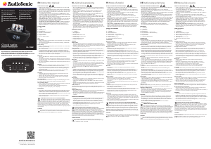 Manuale AudioSonic CL-1462 Radiosveglia