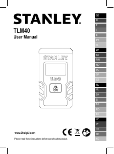 Manual Stanley TLM40 Laser Distance Meter