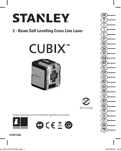 Kullanım kılavuzu Stanley STHT77340 Cubix Lazer seviyesi