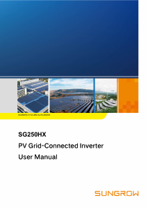 Manual Sungrow SG250HX Grid-tie Inverter