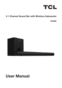 Manual TCL S522W Home Theater System