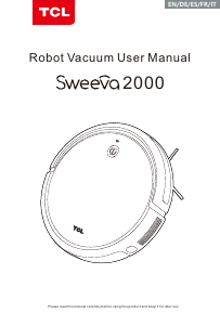 Manual de uso TCL Sweeva 2000 Aspirador