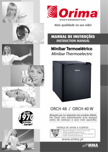 Manual Orima ORCH 40 W Frigorífico