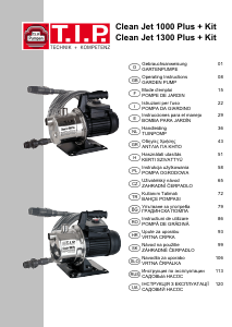 Manuale TIP Clean Jet 1000 Plus Pompa dell'acqua