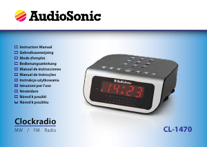 Manual AudioSonic CL-1470 Rádio relógio