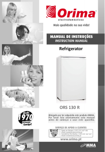 Manual Orima ORS 130 R Refrigerator