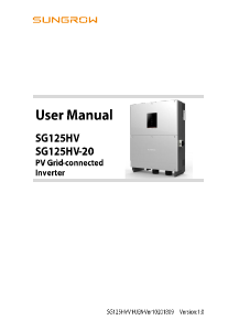 Manual Sungrow SG125HV-20 Grid-tie Inverter