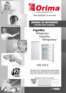 Manual de uso Orima ORS 255 R Refrigerador