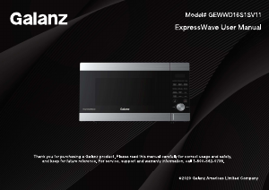 Manual Galanz GEWWD16S1SV11 Microwave