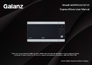 Manual Galanz GEWWD22S1SV125 Microwave