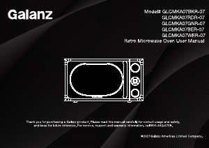 Manual Galanz GLCMKA07GNR-07 Microwave