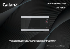 Manual Galanz GSWWD09S1A09A Microwave