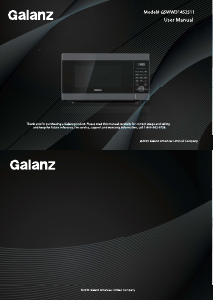 Manual Galanz GSWWD14S2S11 Microwave