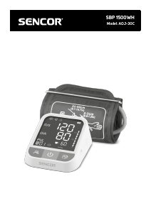 Instrukcja Sencor SBP 1500WH Ciśnieniomierz