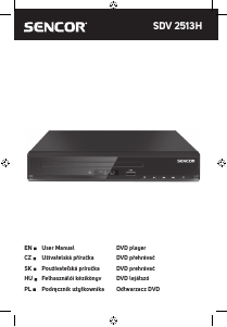 Instrukcja Sencor SDV 2513H Odtwarzacz DVD