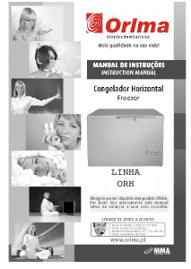 Manual Orima ORH 110 Freezer