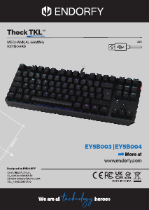 Panduan Endorfy EY5B004 Thock TKL Keyboard