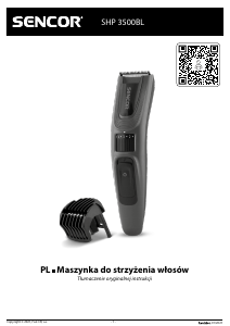 Instrukcja Sencor SHP 3500BL Strzyżarka do włosów