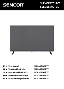 Instrukcja Sencor SLE 40FS701TCS Telewizor LED