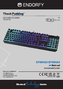 Bedienungsanleitung Endorfy EY5D023 Thock Pudding Tastatur