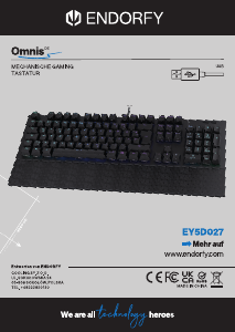 Bruksanvisning Endorfy EY5D027 Omnis Tastatur
