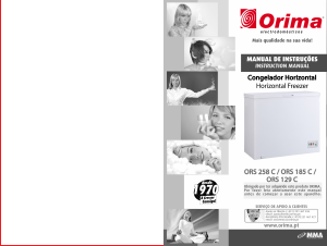 Manual Orima ORS 185 C Freezer