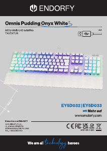 Bruksanvisning Endorfy EY5D033 Omnis Pudding Onyx Tastatur