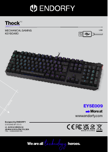 Manual Endorfy EY5E009 Thock Keyboard