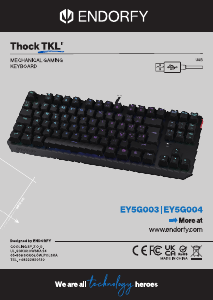 Manual Endorfy EY5G004 Thock TKL Keyboard