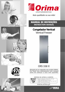 Manual Orima ORS 338 X Congelador