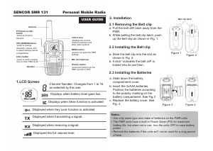 Handleiding Sencor SMR 131 Walkie-talkie