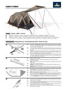 Mode d’emploi Nomad Cabin 2 Pebble Tente