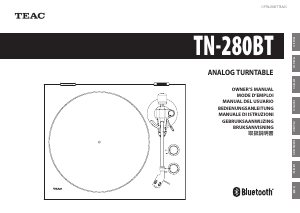 Bedienungsanleitung TEAC TN-280BT Plattenspieler