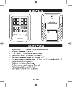 Instrukcja Sencor SWS 1918 Stacja pogodowa