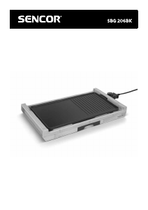 Instrukcja Sencor SBG 206BK Grill stołowy