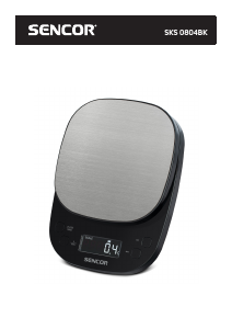 Instrukcja Sencor SKS 0804BK Waga kuchenna