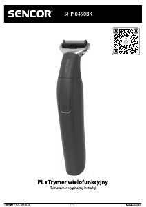Instrukcja Sencor SHP 0450BK Strzyżarka do włosów