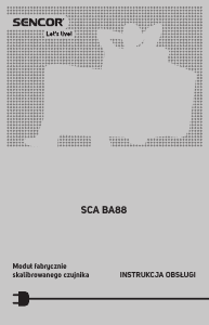 Instrukcja Sencor SCA BA88 Alkomat