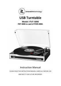 Manual Innovative Technology ITUT-5000 Turntable