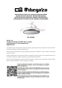 Manual de uso Orbegozo CP 134105 Ventilador de techo