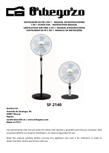 Mode d’emploi Orbegozo SF 2140 Ventilateur