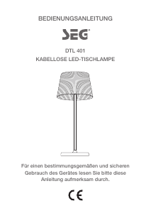 Bedienungsanleitung SEG DTL 401 Leuchte