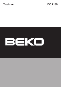 Bedienungsanleitung BEKO DC 7130 Trockner