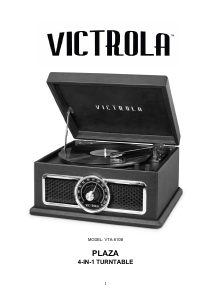 Manual Victrola VTA-810B Plaza Turntable