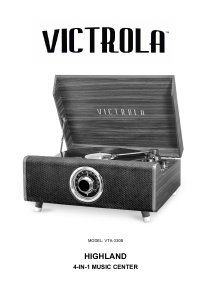 Manual Victrola VTA-330B Highland Turntable