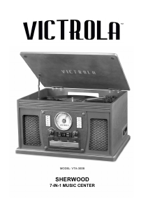 Manual Victrola VTA-300B Sherwood Turntable